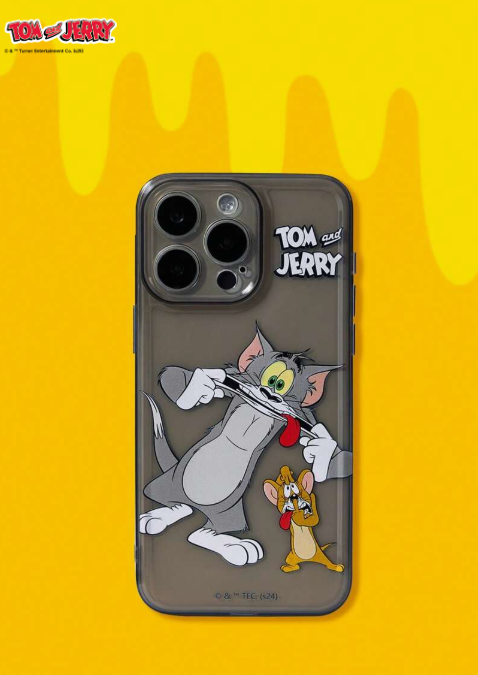 TOM & JERRY X SHEIN Basic Simple Print Phone Case Compatible with iPhone