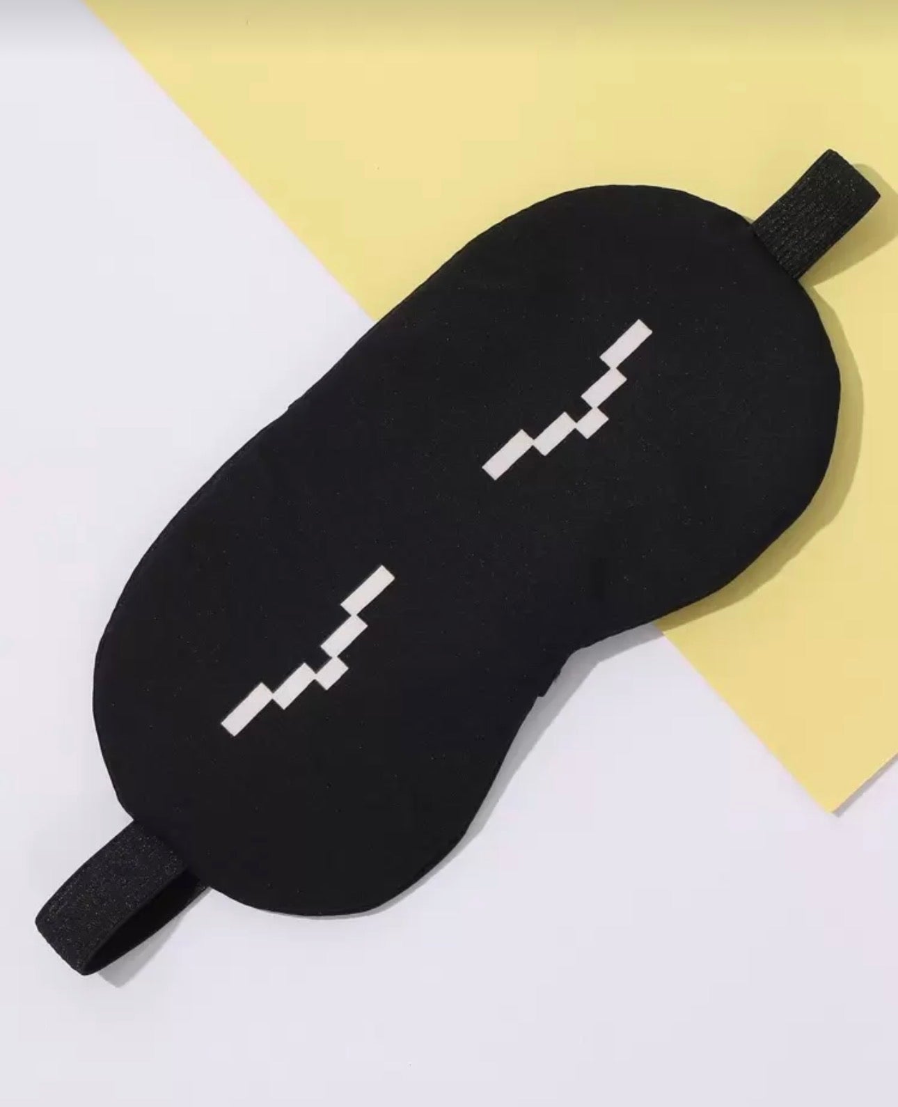 1pc Color Block Eye Cover, Cartoon Polyester Sleep Mask For Home, TravelFor Bedroom,Travel,Office,School, Back To School Supplies