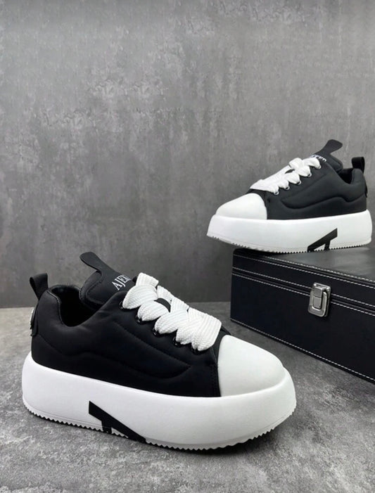 bingyuanjing Solid Color Men's Non-Slip Comfortable Casual Shoes, Soft Sole Suitable For Outdoor Walking, Jogging, Travel, Versatile Sports Sneakers