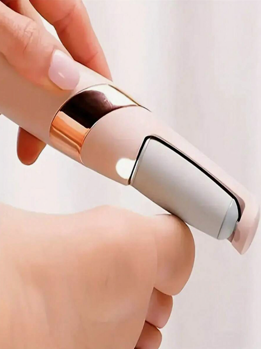 Rechargeable Electric Foot File and Scar Removal Kit - 300mAh Powered Foot Grinder, Portable Foot Brush for Removing Dead Skin