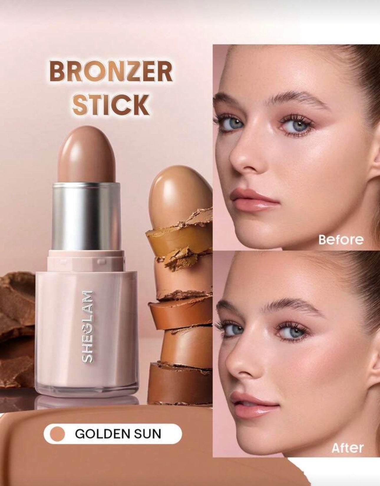 SHEGLAM Buttery Buff Contour & Bronzer Stick-Golden Sun