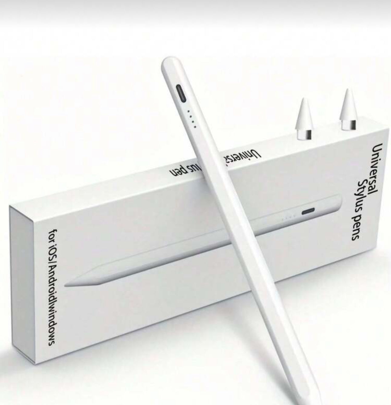 This Universal Capacitive Stylus Is Compatible With IOS And Android Tablets And Smartphones. It Comes With Two Replacement Tips, Supporting Writing, Touch Control, Drawing, And Note-Taking. Additionally, It Features A Status Indicator Light, One-Touch Act