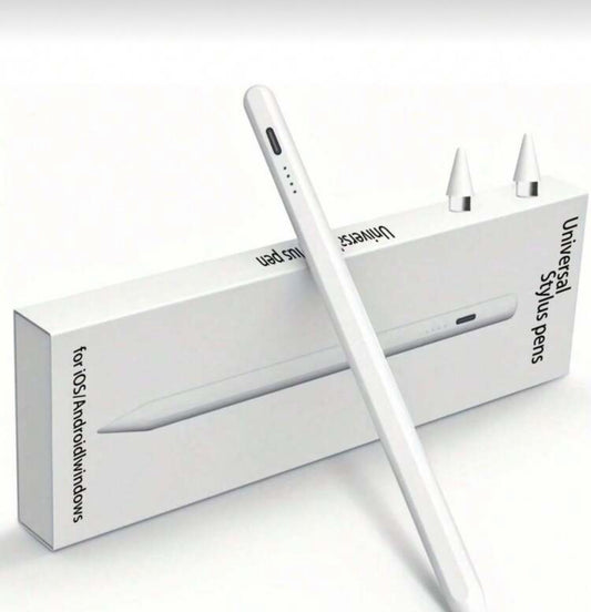 This Universal Capacitive Stylus Is Compatible With IOS And Android Tablets And Smartphones. It Comes With Two Replacement Tips, Supporting Writing, Touch Control, Drawing, And Note-Taking. Additionally, It Features A Status Indicator Light, One-Touch Act