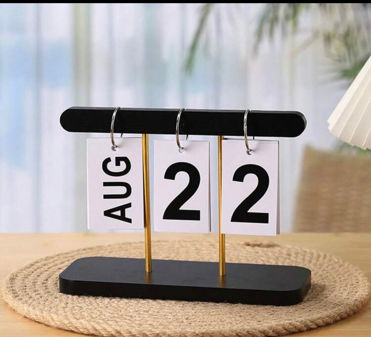 1pc Nordic Style Luxury Flip Page Calendar Desk Decor, Home Living Room Entryway Office Bookshelf Ornament, Countdown Room Decor Home Decor Ornaments Home Miniature Things