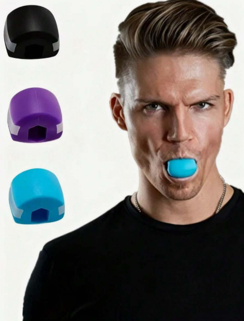 1 Piece Silicone Chin Muscle Trainer, Facial Muscle Training, Chin Redefinition, Home Fitness Equipment