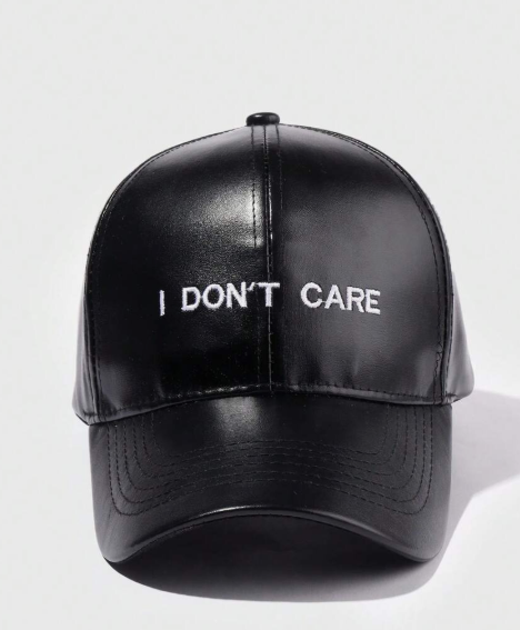 1 Piece Minimalist Unisex Baseball Cap with "I DON'T CARE" Embroidery, Suitable for Outdoor Leisure and Vacation