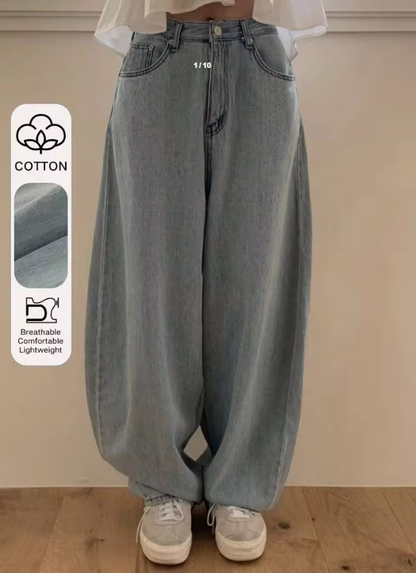DAZY New Vintage Washed High Waist Slimming Flared Leg Women Jeans