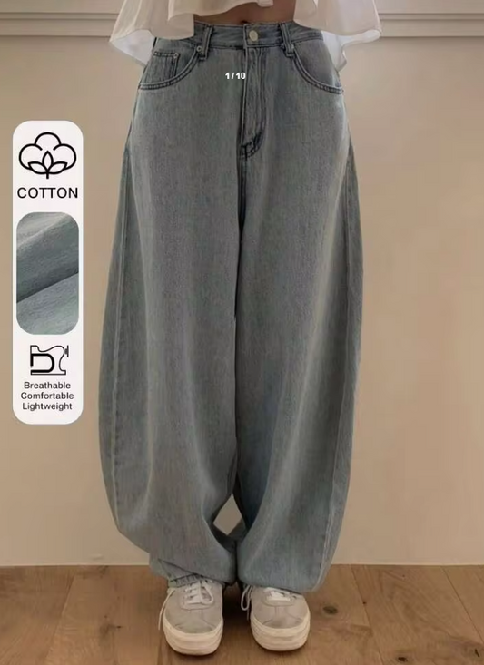 DAZY New Vintage Washed High Waist Slimming Flared Leg Women Jeans