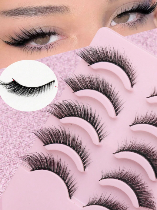 AYRMILLA Eyelashes 1/5/10/20/100 Pairs Natural Fluffy Soft Dramatic 3D Mink Lashes Lengthening and Thinning Multi-layered Lashes Short Thick False Eyelash Extensions in Bulk for Wedding, Party, Club, Daily Work and Gathering Makeup Natural