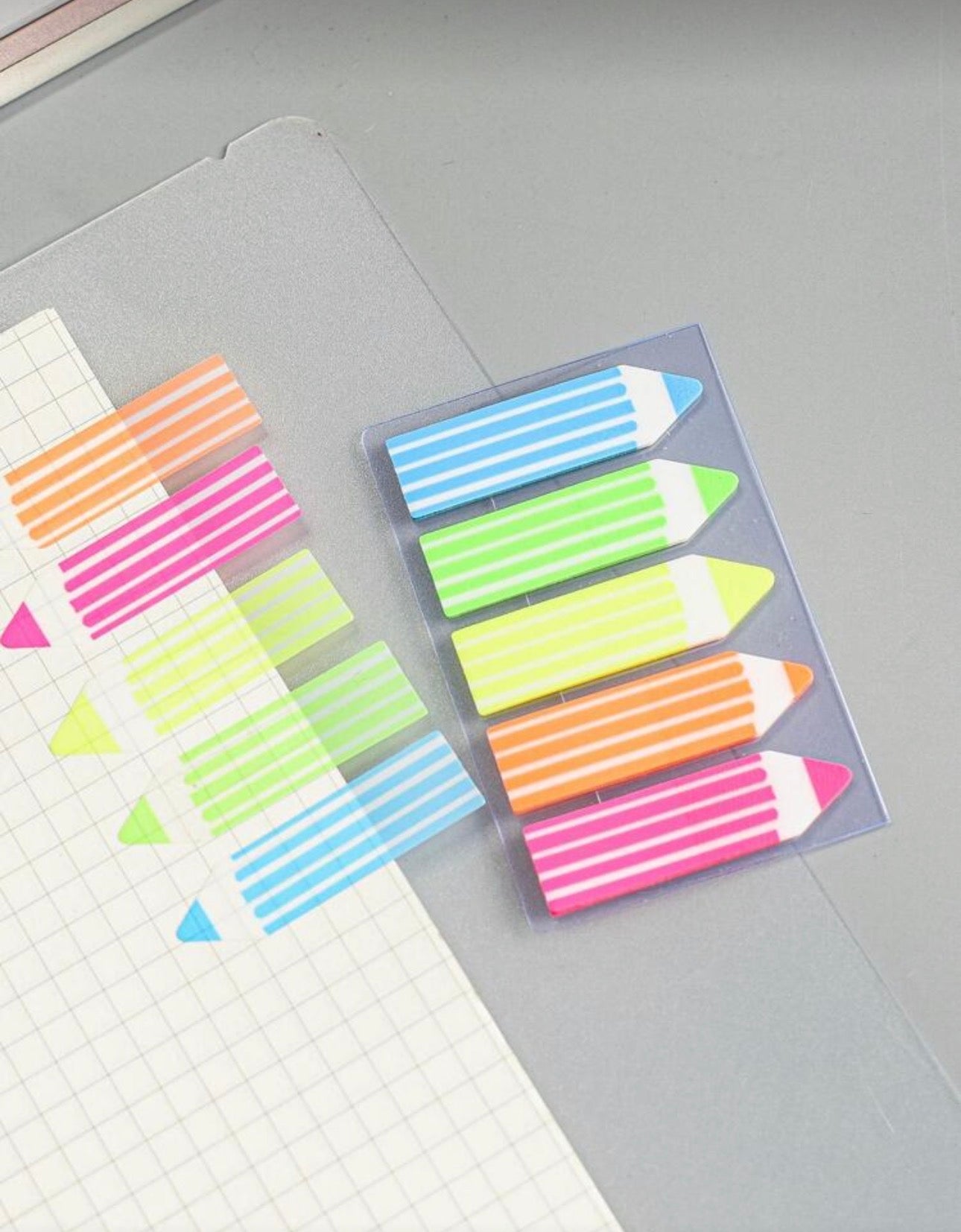 1pc Pencil Shaped Index Sticky Note Back To School School Supplies