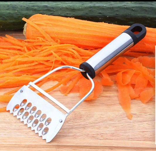 1pc Stainless Steel Multifunctional Vegetable Grater And Slicer - Perfect For Potatoes, Carrots, And Fruits - Portable Kitchen Accessory For Indoor And Outdoor Use Kitchen Items Kitchen Accessories Kitchen Tools