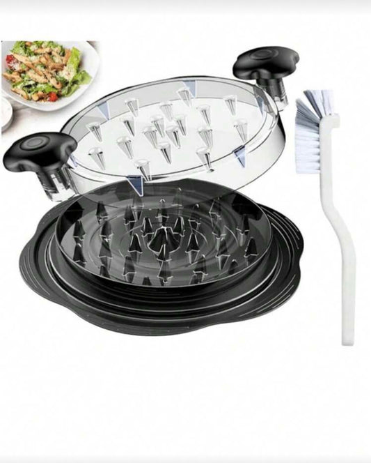 Chicken Meat Mincer, Chicken Breast Meat Mincing Machine Tool, Transparent Cover Cooked Meat Grinder, Ergonomic Design, Non-Slip, Easy To Clean, Rotating Chicken Meat Mincer, Chicken Meat Grinder. Highly Efficient Mincing: This Meat Grinder Effortl