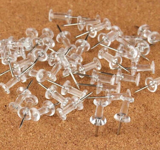 100pcs Assorted Making Thumb Tacks Multicolor Plastic Tacks Push Pins Cork Board Office School Stationery Supplies Back To School,School Supplies