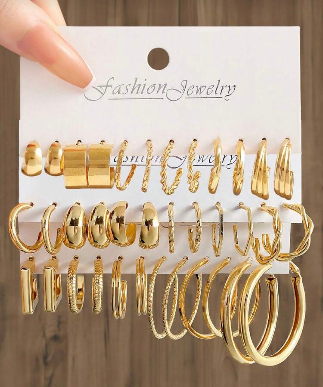 36pcs Fashion Metal Water Drop & Geometric Square Earrings Set, Elegant Charm Jewelry, Suitable For Daily Wear, Ideal Gift