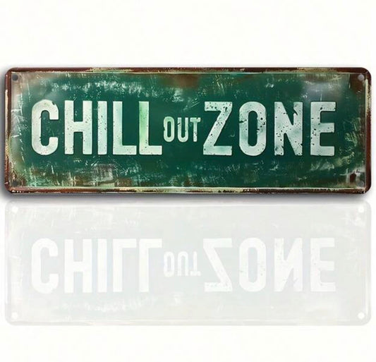 Vintage "Leisure Area" Decorative Sign, Wall-Mounted Plaque, Retro Design, Suitable For Home, Cafe, Restaurant, Garage, Farmhouse Decor - Multipurpose, Gift