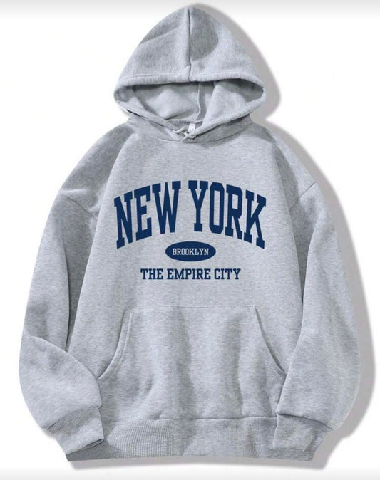 INAWLY Letter Graphic Kangaroo Pocket Drawstring Thermal Lined Hoodie,Long Sleeve Tops
