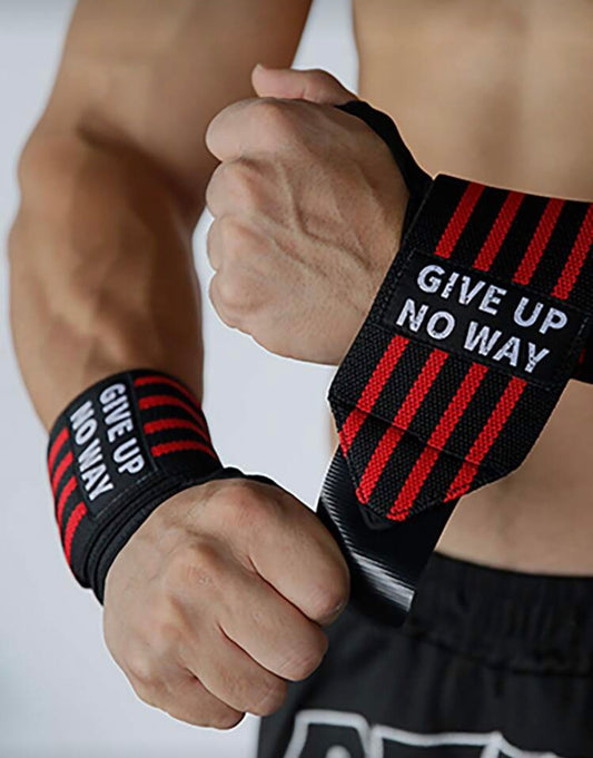 A Pair Of Fitness Men And Women Strength Training Bench Press Special Pressurized Wrist Belt Gym Gym Wristbands Accessories
