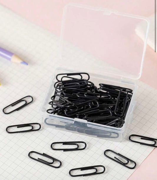 50pcs Mini Colored 28mm Paper Clips, Mini Colored Plastic Paper Clips, Packaged In Plastic Boxes For Storage, School Supplies,Office Supplies Back To School,Back To School,School Supplies