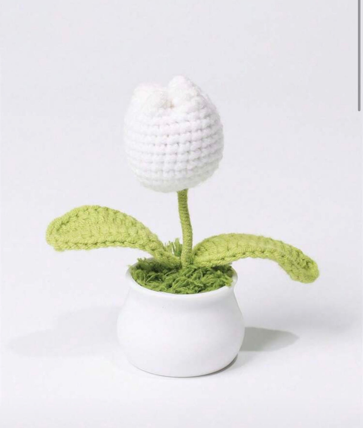 1pc Artificial Tulip Sunflower,Crochet Sunflower Pot,Mini Crochet Potted Sunflower,Tulip Potted Crochet Plants,Woolen Flower Potted Plant Decor,Finished Hand Woven Artificial Flowers Eternal Sunflower Pot Decoration