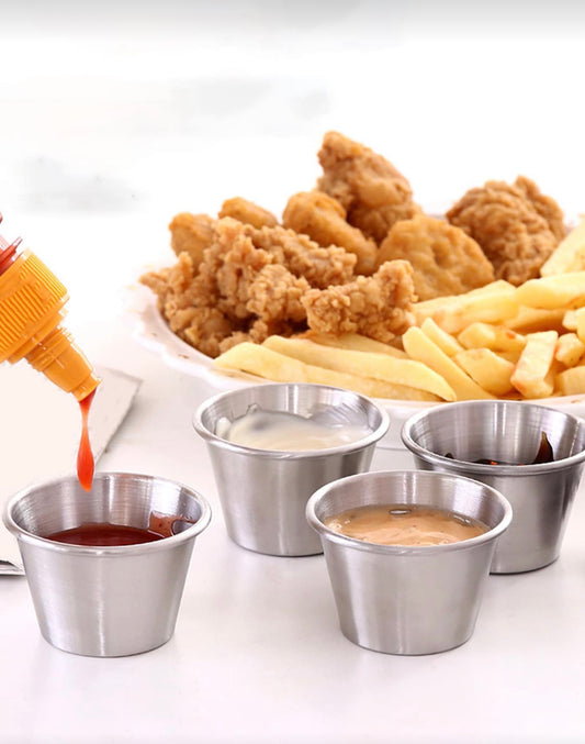 Sauce Cup For Steak/Salad/Tomato Sauce/Mexican Pancake Dip 4pcs Set,Kitchen,Christmas Gift,School Supplies