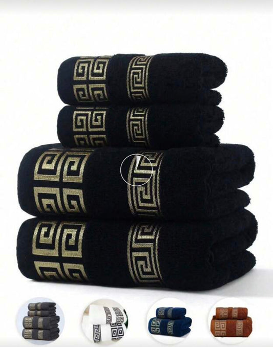 1pc Or 1set Classic Solid Color Luxury Jacquard Towel & Bath Towel Set (Lightweight), Adult Couples Towels For Home Use, Absorbent & Non-Shedding Hair/Face/Bath Towel, 34"X75" Towel Or 70"X140" Bath Towel Or 90"X170" Extra Large Bath Towel Shower Towels F