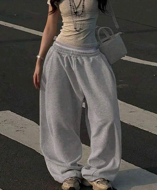 SHEIN Women's Loose Elastic Waist Casual Street Sweatpants