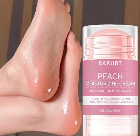 BARUBT 40g Peach Foot Cream, Suitable For Dry & Cracked Feet And Heels, Moisturizes Dry Feet, Prevents Cracked Feet, Makes Feet Smooth & Soft, Nourishing For Feet