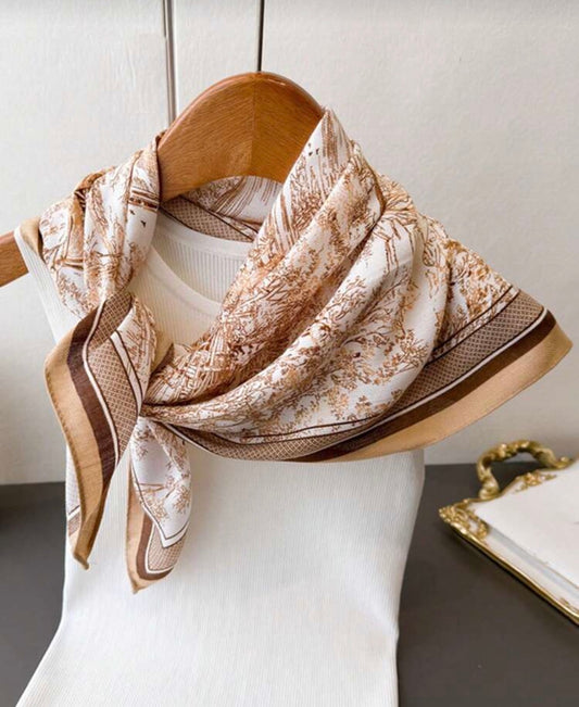 Minimalist Printed 70cm Square Scarf, Spring New Square Scarf, Versatile Women's Belt, Bag Accessory, Ribbon, Headscarf, Hair Accessory, Fashion Scarf