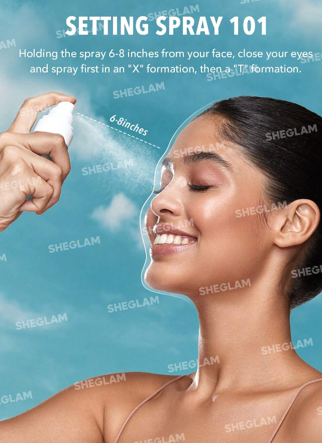 SHEGLAM Press Refresh Setting Spray Moisturizing Long Lasting Makeup Setting Spray