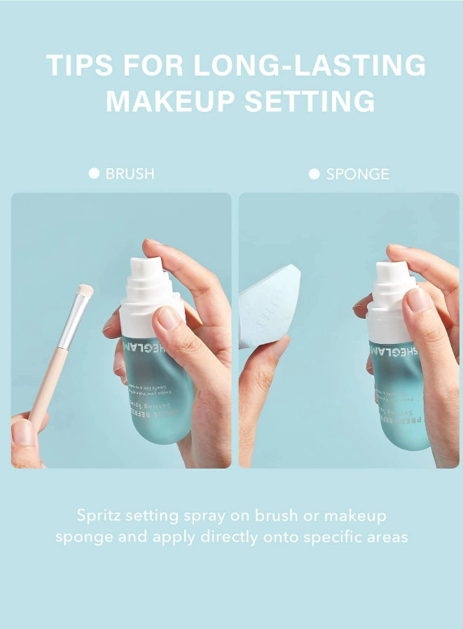 SHEGLAM Press Refresh Setting Spray Moisturizing Long Lasting Makeup Setting Spray