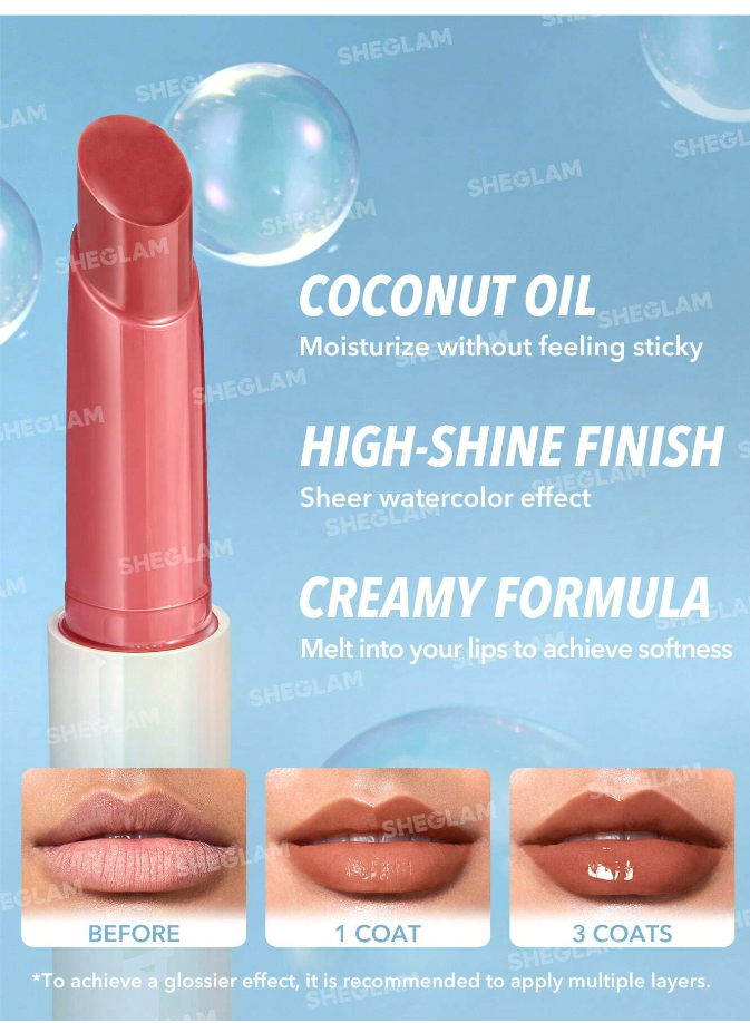 SHEGLAM Pout-Perfect Shine Lip Plumper-Sepia Kiss Moisturizing Plumping