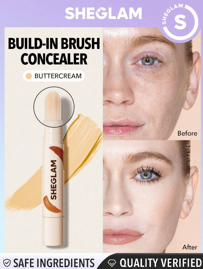 SHEGLAM Perfect Skin High Coverage Concealer-Buttercream