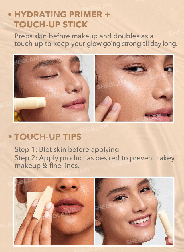 SHEGLAM Hydrating Stick Portable Moisturizing Balm Stick Hydrating Makeup