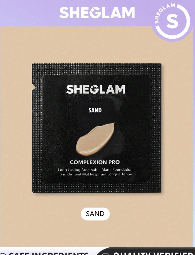 SHEGLAM Complexion Pro Long Lasting Breathable Matte Foundation Sample-Sand Matte