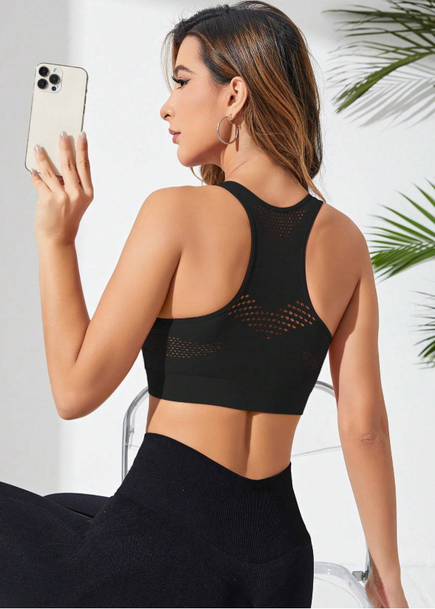 SHEIN Sport Studio Women's Seamless Sports Bra