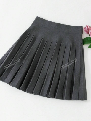autumn winter women mini knit skirt