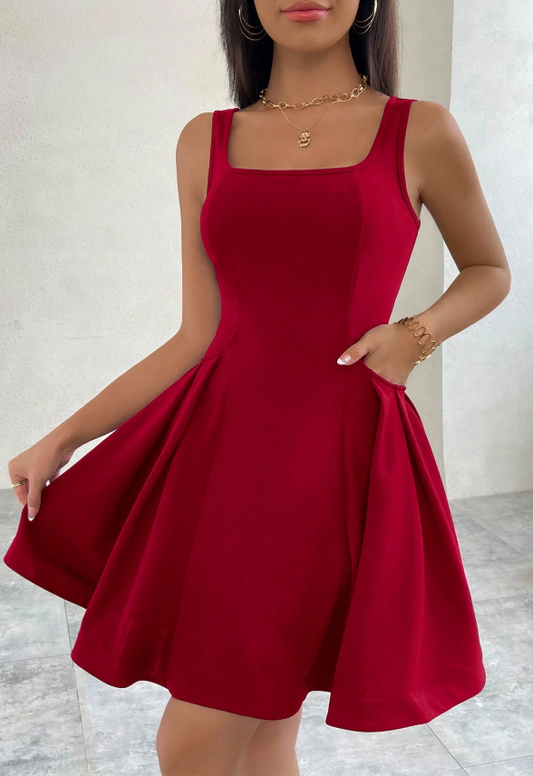 SHEIN Privé Women Romantic Ruffle Hem Lolita Dress Summer