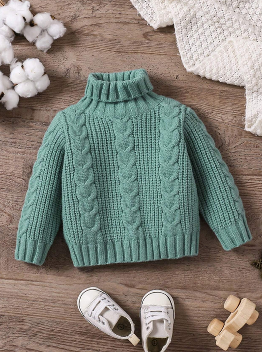 Baby Boy AutumnWinter Knitted Turtleneck Sweater, New Arrival