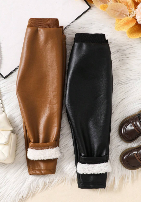 Baby Girl Straight Casual Fashionable Personality Cool Biker Chic Bottom