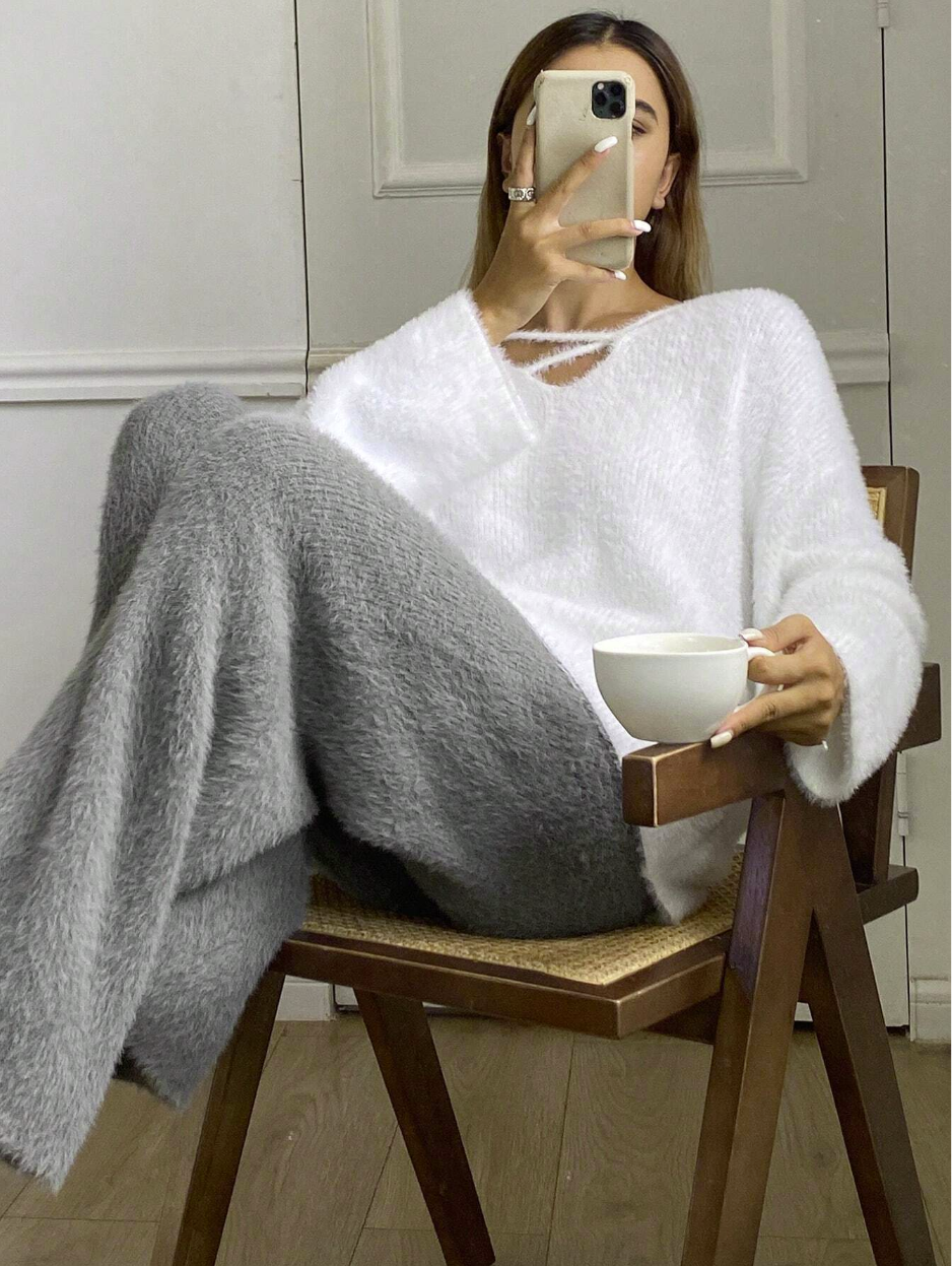 DAZY Soft Fleece Casual Loungewear Set