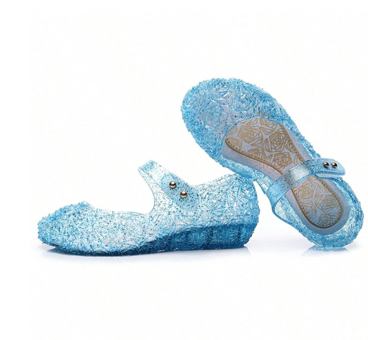 Girls' Princess Sandals, Children's Cool Sandals, Clear Crystal Transparent Sandals