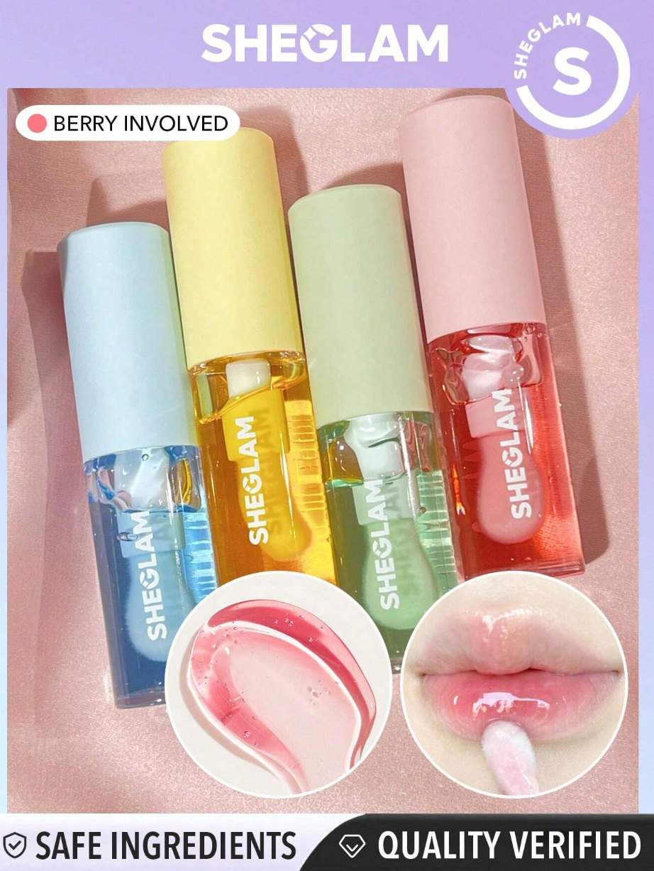 SHEGLAM Jelly Wow Hydrating Lip Oil-Berry Involved Valentine'S Day Decor Love