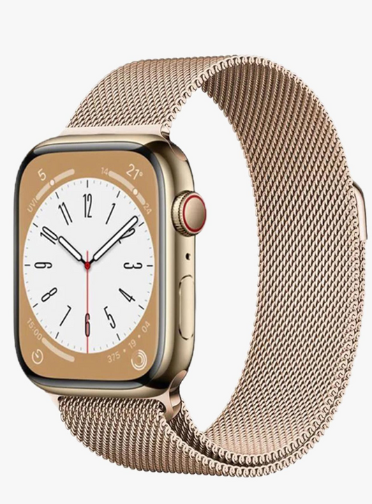 1pc Metal Milanese Loop Band Compatible With Apple Watch Band