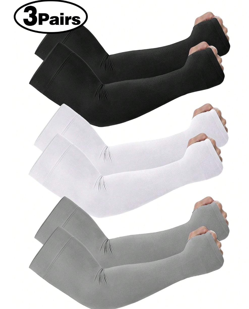 3 Pairs Arm Sleeves For Men Women,Compression Sleeves To Cover