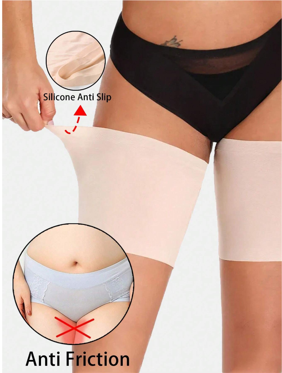 2Pcs Women Anti Chafing Thigh Bands Band High Elastic Silica Gel Anti-Friction