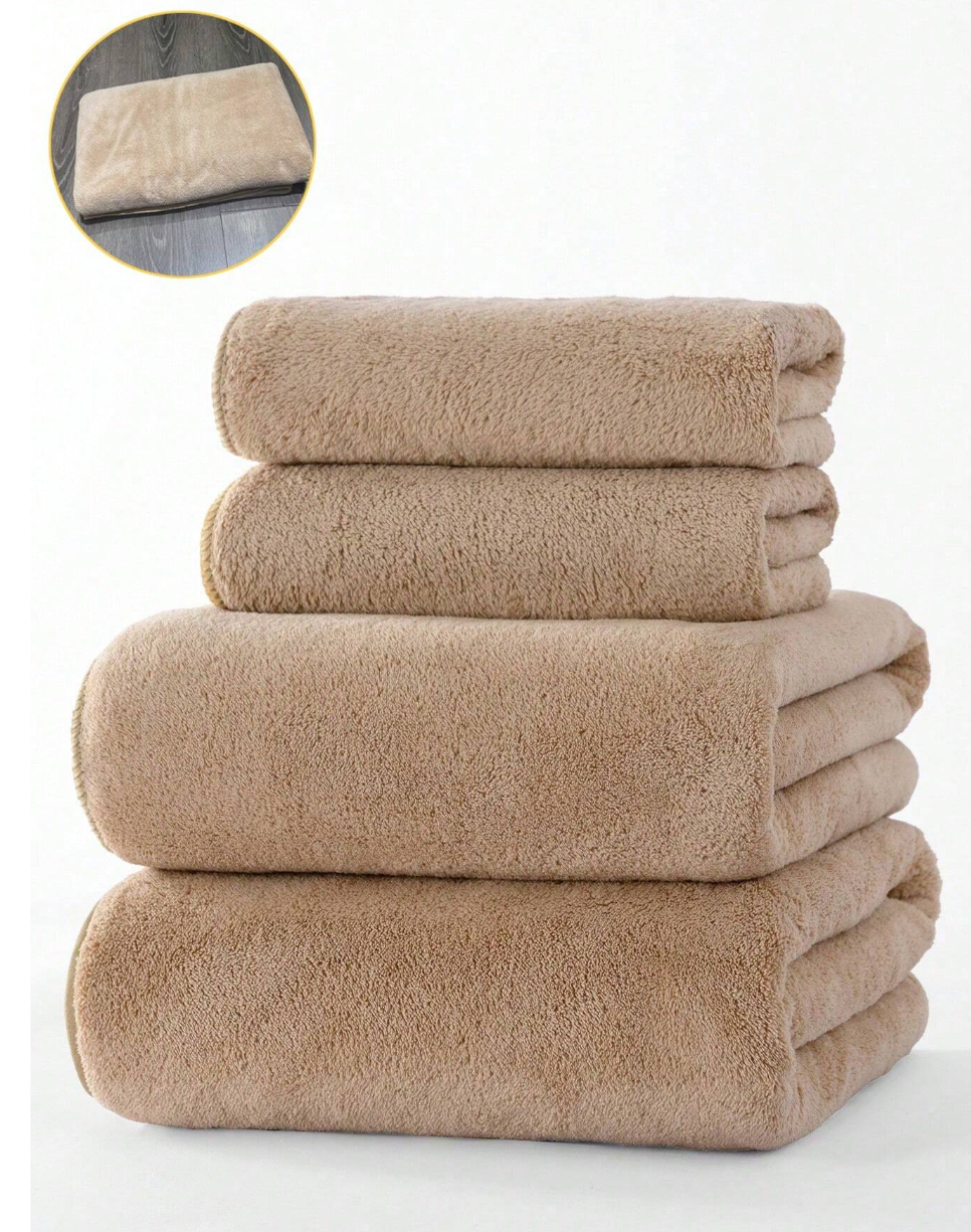 Soft, Absorbent, Non-Shedding Coral Fleece Thickened Couples' size 70x140