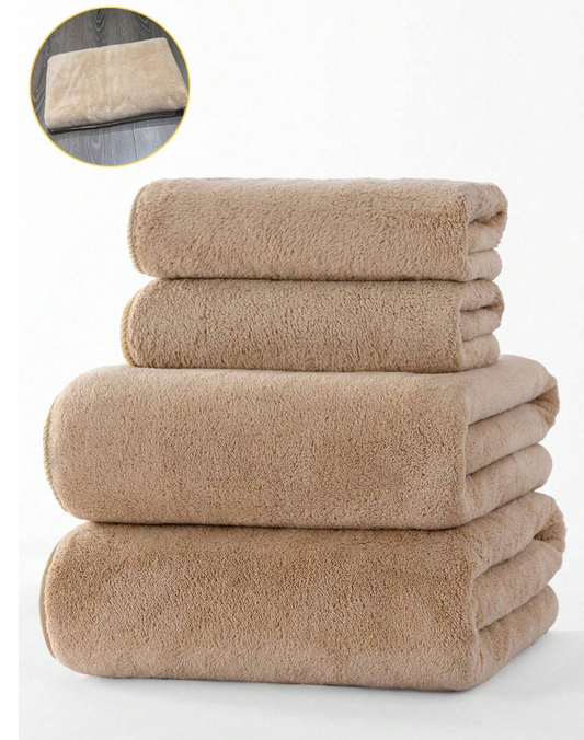 Soft, Absorbent, Non-Shedding Coral Fleece Thickened Couples' size 70x140