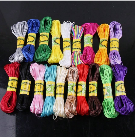 1pc 1.5mm Chinese Knotting Cord For Diy Pendant, Braiding Bracelet
