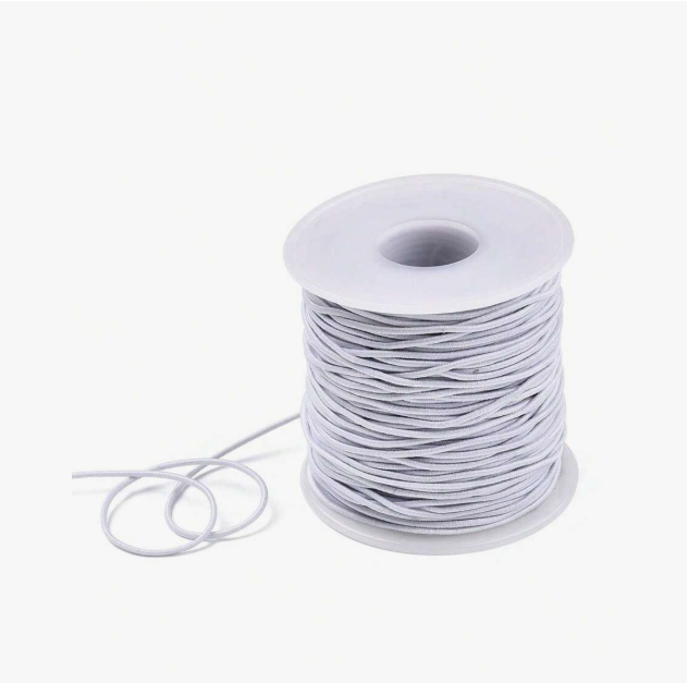 1 roll about 45 meters 1mm core-spun elastic thread DIY beading thread suitable for jewelry bracelet necklace making