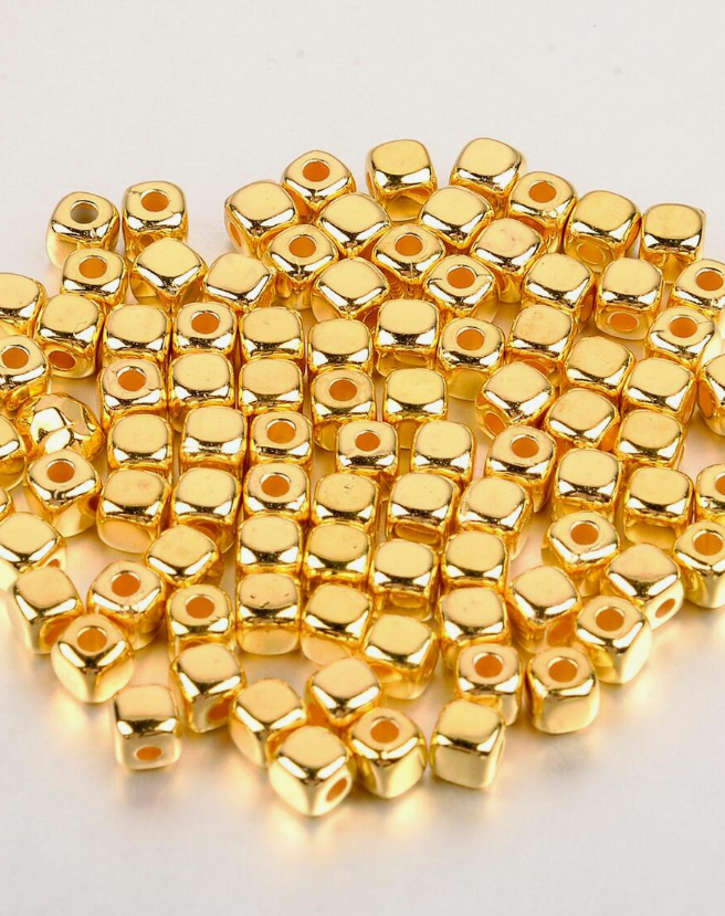 1pack Creative Iron Alloy Cube DIY Bead For Women For DIY Jewelry Making